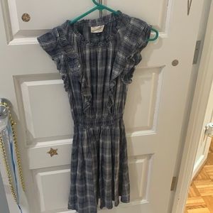 Cute plaid ruffle dress